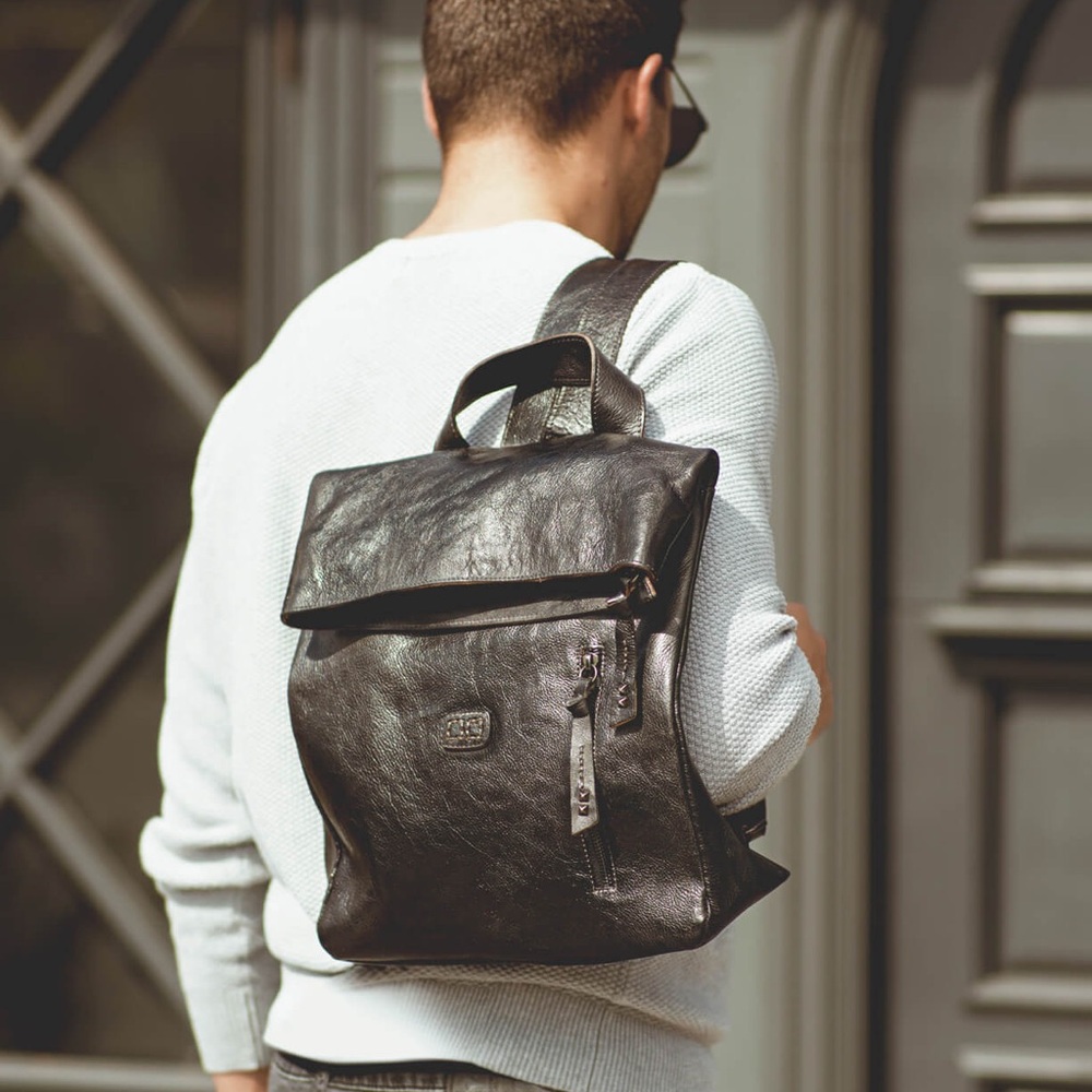 BED|STU Howie Black Backpack